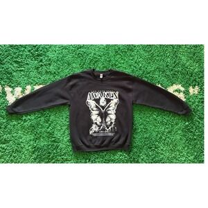 Gildan Black Butterfly Awaken Graphic Sweatshirt Men's Size Large